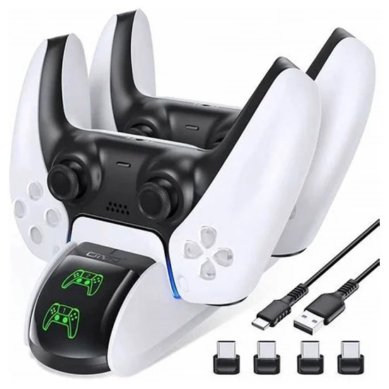 Dobe Charging Dock For PS5 Wireless Controller Charger - Tp5-0506 - White